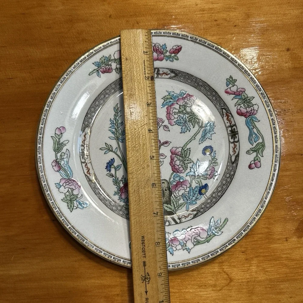 J&G Meakin Indian Tree Bread Plate Vintage Hanley England Ironstone 6.25